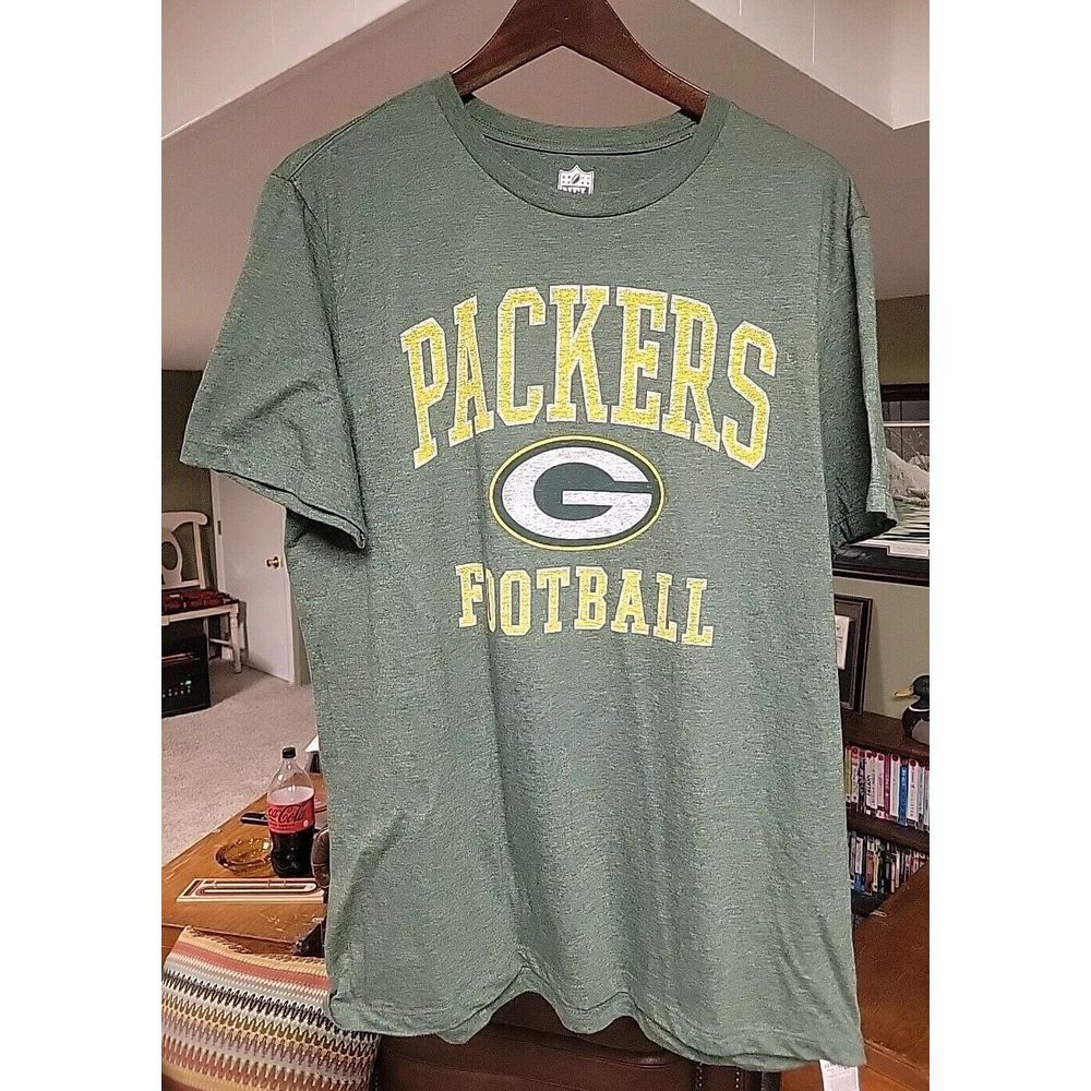 NFL Team‎ Apparel Green Bay Packers Graphic Tee Green Sz L